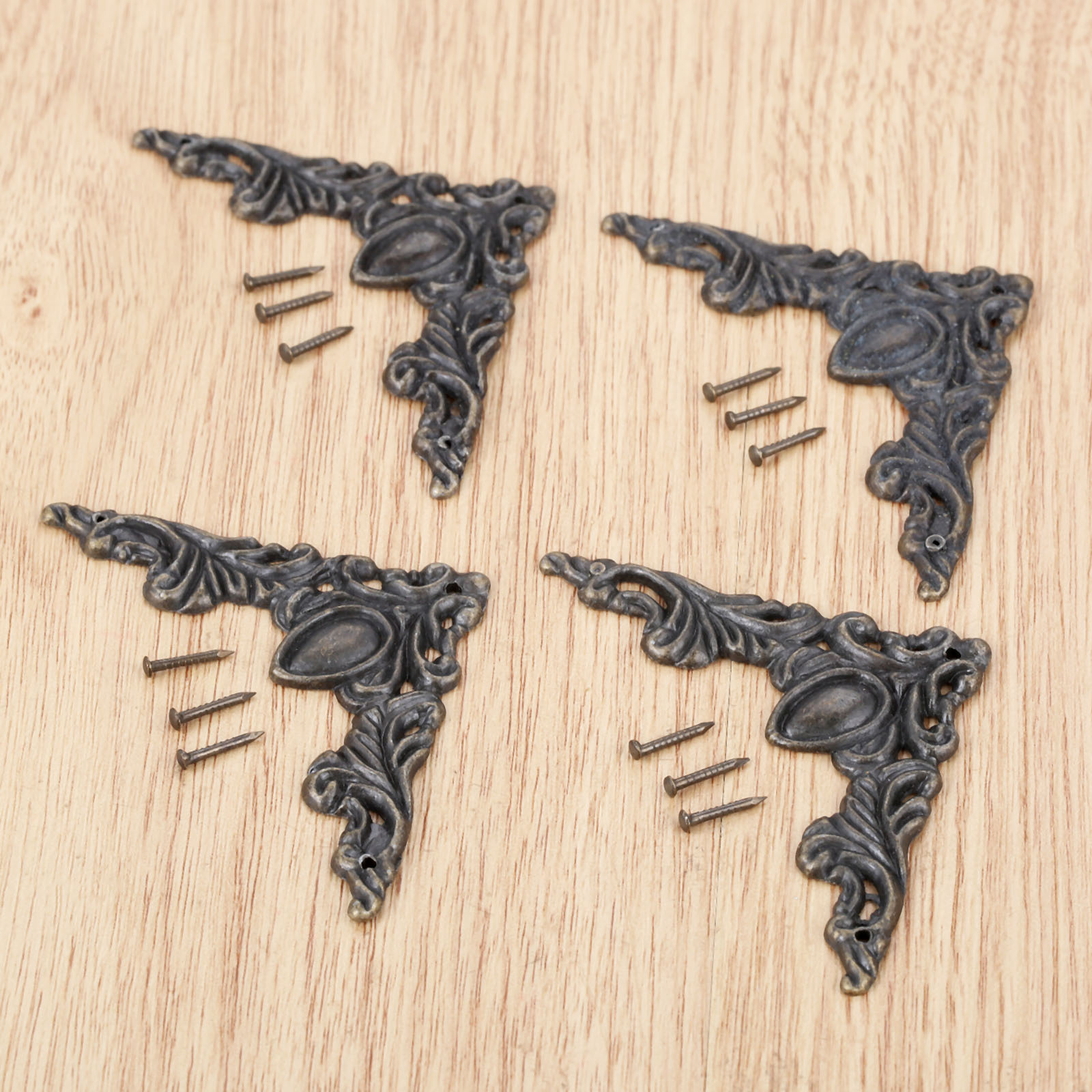Woodworking Book - 4Pcs Antike Bronze Dekorative Protektoren 50*50mm