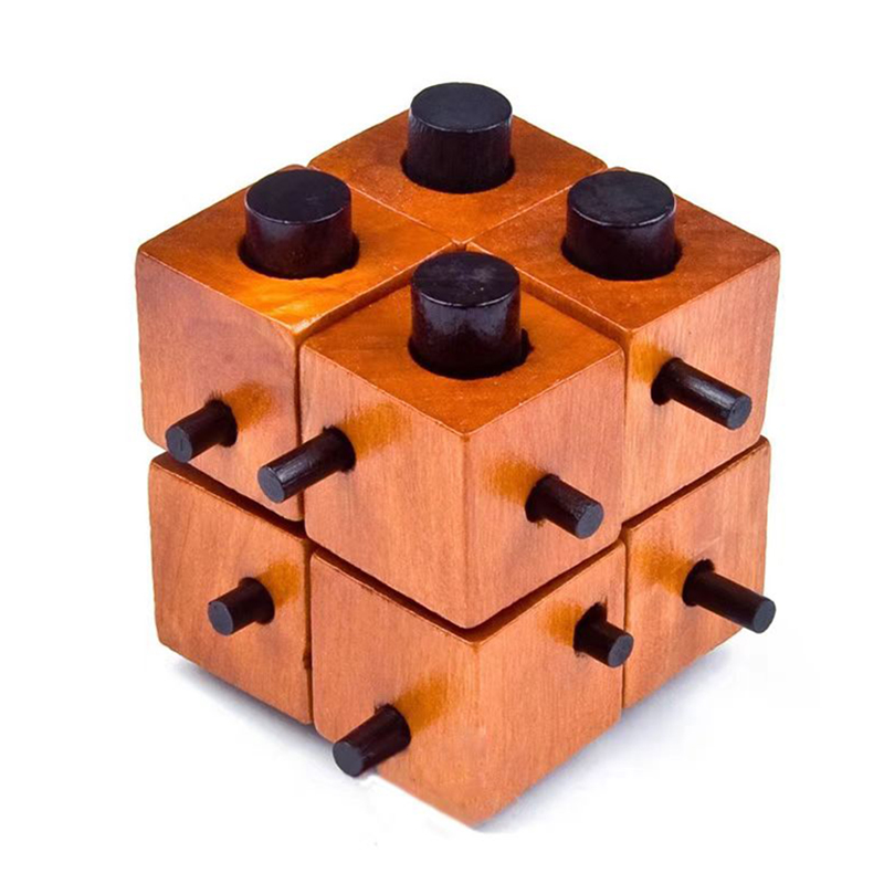 Woodworking Kids Toys - Hölzerne Denkspiele zum Entlösen von Verriegelungen,