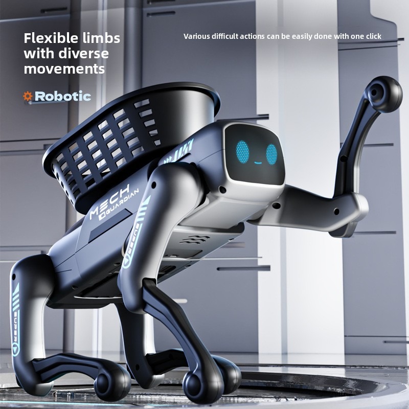 Woodworking App - Neuer intelligenter KI-Bionik-Roboterhund mit App-Programmierung, Fernbedienung,
