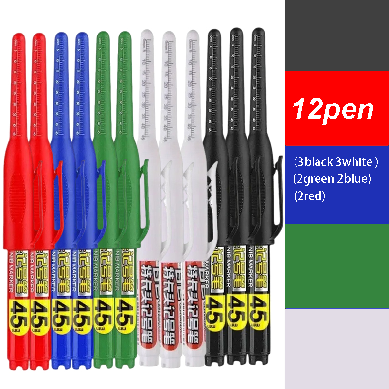 Woodworking Oil - 12-teiliges Marker-Stift-Set mit langem Kopf, spezielle