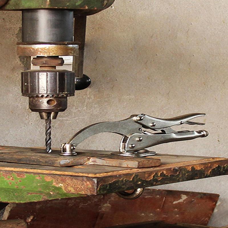 Woodworking Quick Release Vise - Bohrmaschinen-Verriegelungsklemme, 9-Zoll-Bohrmaschinen-Schraubstock, robustes, multifunktionales Verriegelungswerkzeug mit