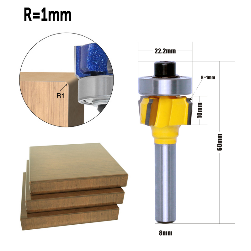 CHWJW 1 STÜCK 8mm Schaft hochw – Woodworking Edge Corner Planer Bewertung und Preis