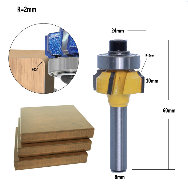 CHWJW 1 STÜCK 8mm Schaft hochw – Woodworking Edge Corner Planer Bewertung und Preis