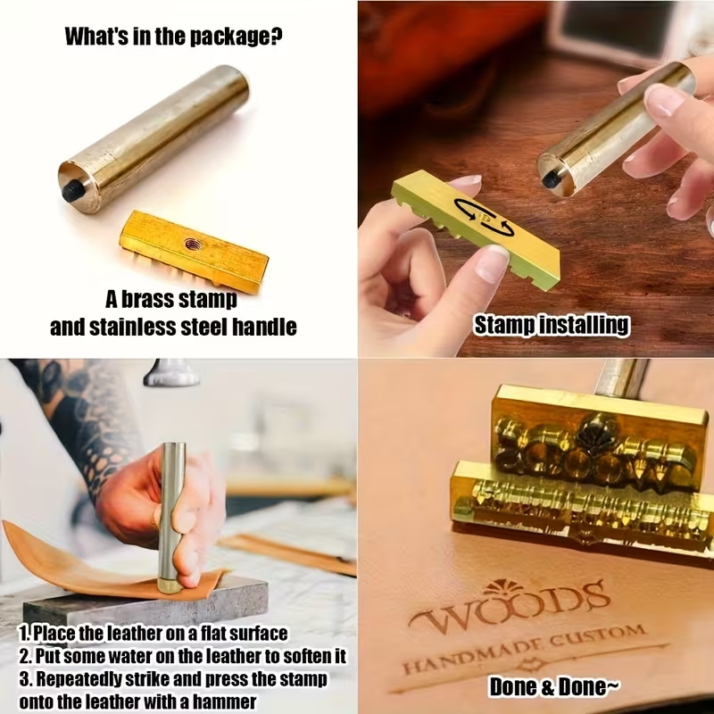 M8 Personalisierter Brandstemp – Woodworking Logo Design Free Bewertung und Preis